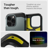 Spigen iPhone 16 Pro Cover Tough Armor MagFit Abyss Green