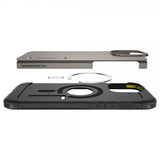 Spigen iPhone 16 Pro Cover Tough Armor MagFit Gunmetal