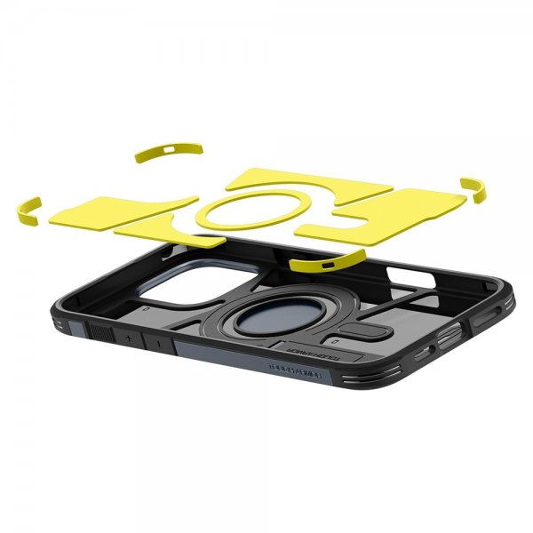 Spigen iPhone 16 Pro Cover Tough Armor MagFit Metal Slate