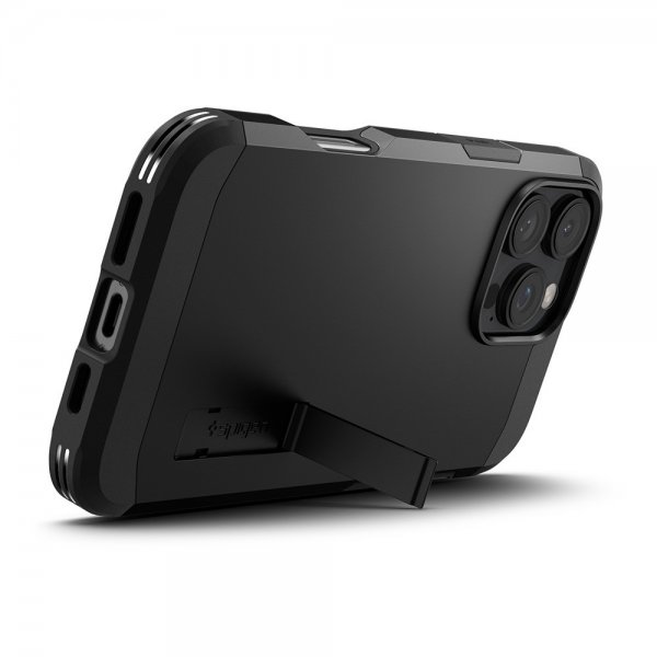 Spigen iPhone 16 Pro Cover Tough Armor MagFit Sort