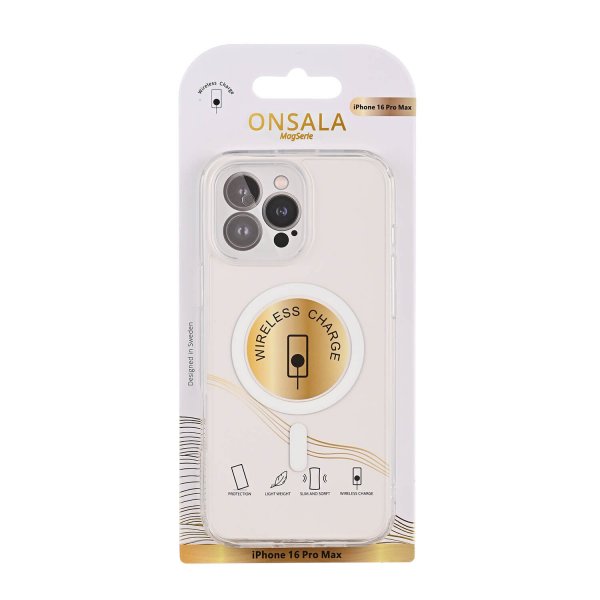 Onsala iPhone 16 Pro Cover TPU MagSeries Transparent