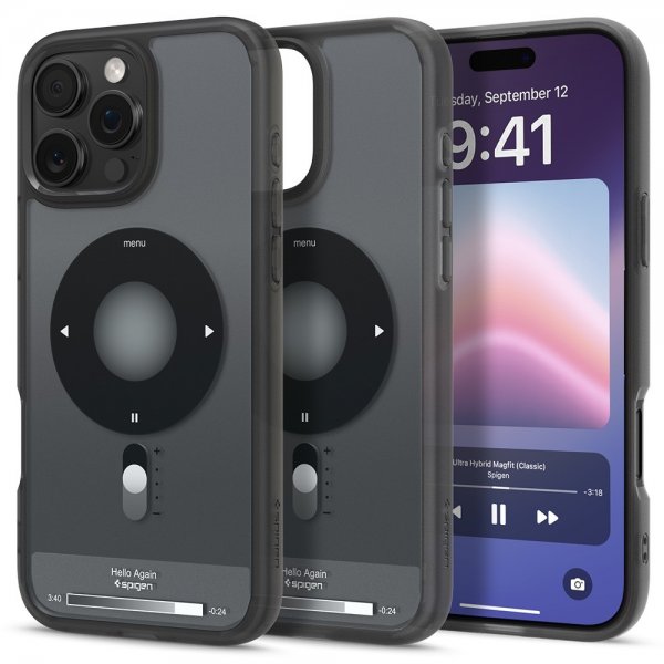 Spigen iPhone 16 Pro Cover Ultra Hybrid Classic MagFit Sort