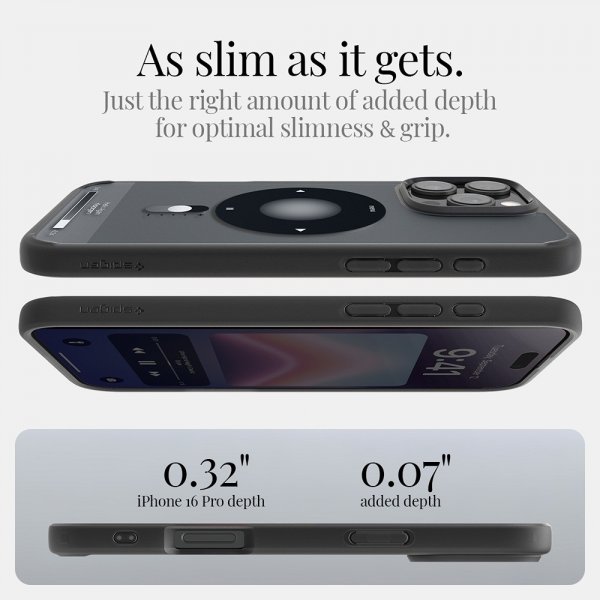 Spigen iPhone 16 Pro Cover Ultra Hybrid Classic MagFit Sort