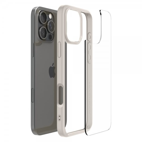 Spigen iPhone 16 Pro Cover Ultra Hybrid Natural Titanium
