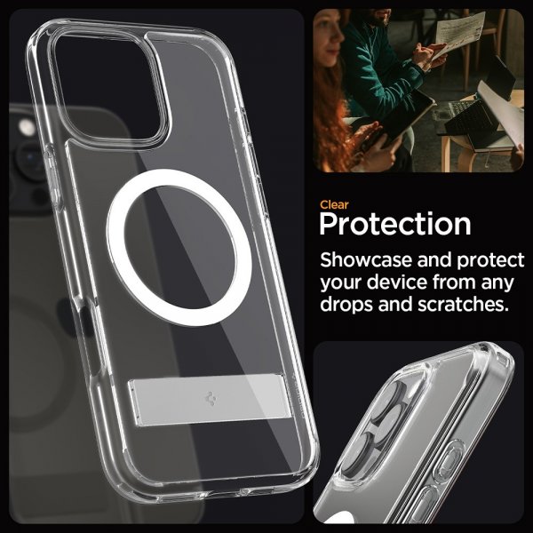 Spigen iPhone 16 Pro Cover Ultra Hybrid S MagFit Krystalklar