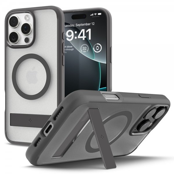 Spigen iPhone 16 Pro Cover Ultra Hybrid S MagFit Frost Gray
