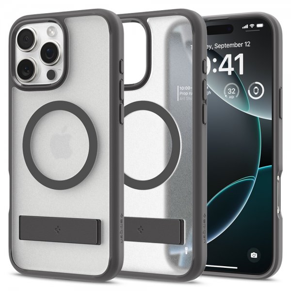 Spigen iPhone 16 Pro Cover Ultra Hybrid S MagFit Frost Gray
