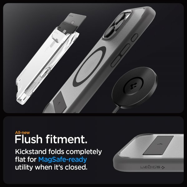 Spigen iPhone 16 Pro Cover Ultra Hybrid S MagFit Frost Gray