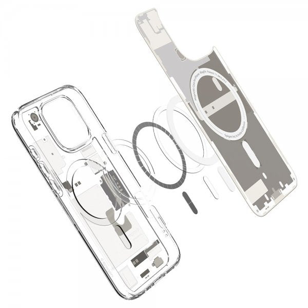 Spigen iPhone 16 Pro Cover Ultra Hybrid Zero One MagFit Natural Titanium