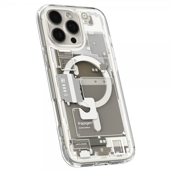 Spigen iPhone 16 Pro Cover Ultra Hybrid Zero One MagFit Natural Titanium