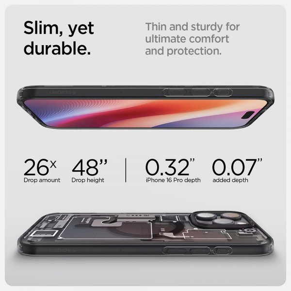 Spigen iPhone 16 Pro Cover Ultra Hybrid Zero One MagFit Sort