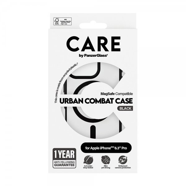CARE by PanzerGlass iPhone 16 Pro Cover Urban Combat MagSafe Sort