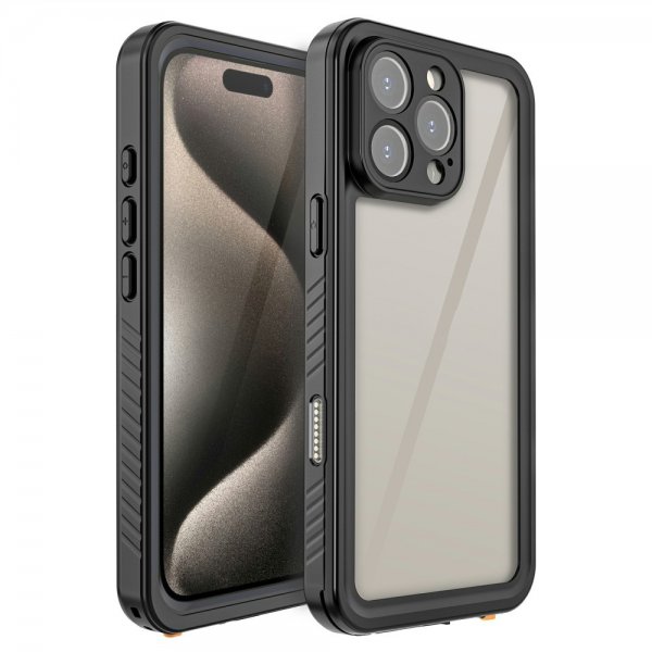 Redpepper iPhone 16 Pro Cover Vandtæt IP68 Sort