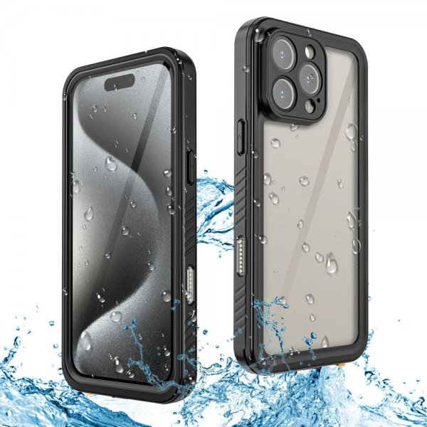 Redpepper iPhone 16 Pro Cover Vandtæt IP68 Sort