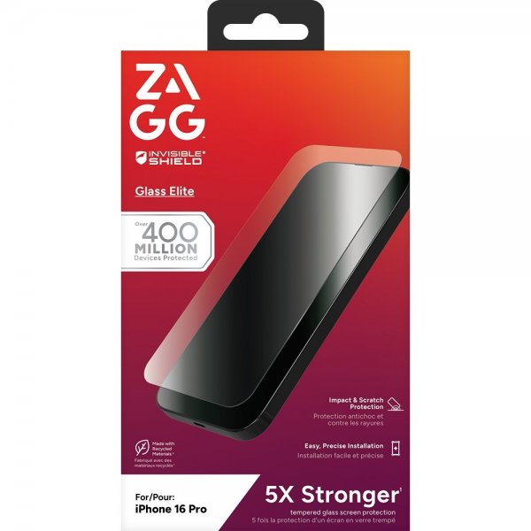 ZAGG InvisibleShield iPhone 16 Pro Skærmbeskyttelse Glass Elite
