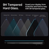Spigen iPhone 16 Pro/iPhone 17/17 Pro Skærmbeskytter GLAS.tR EZ Fit Privacy 2-pak