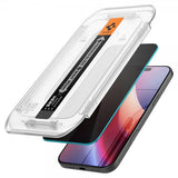 Spigen iPhone 16 Pro/iPhone 17/17 Pro Skærmbeskytter GLAS.tR EZ Fit Privacy 2-pak