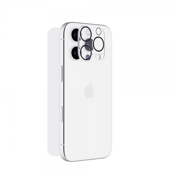 Tech21 iPhone 16 Pro Skærmbeskytter og Kamerabeskyttelse Impact Glass Sæt