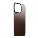 Nomad iPhone 16 Pro Skin Magnetisk Læderbagside Rustik Brun