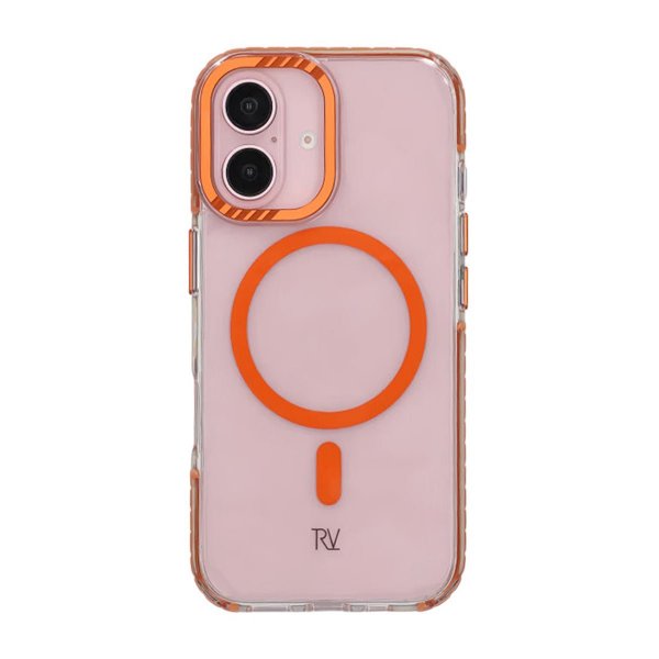 Rvelon iPhone 16 Cover TPU MagSafe Orange