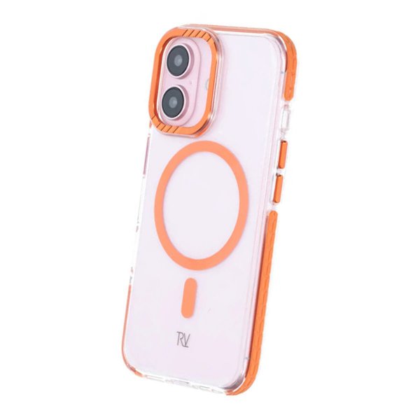 Rvelon iPhone 16 Cover TPU MagSafe Orange
