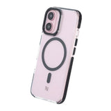 Rvelon iPhone 16 Cover TPU MagSafe Sort/Gennemsigtig