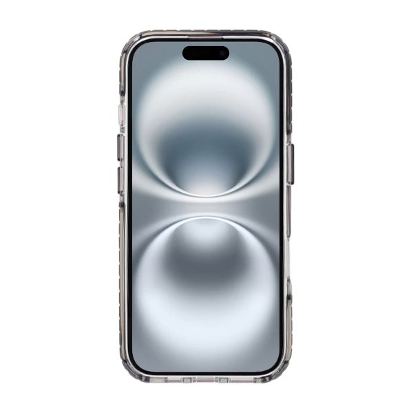 Rvelon iPhone 16 Cover TPU MagSafe Sort/Gennemsigtig