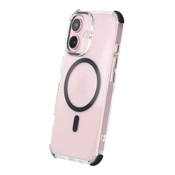 Rvelon iPhone 16 Cover Stødsikkert MagSafe Sort