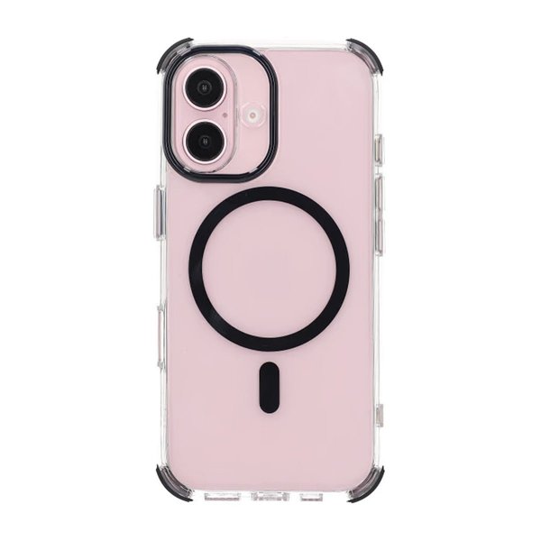 Rvelon iPhone 16 Cover Stødsikkert MagSafe Sort