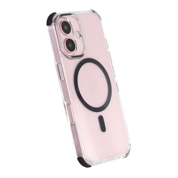Rvelon iPhone 16 Cover Stødsikkert MagSafe Sort