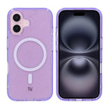 Rvelon iPhone 16 Cover Glitter MagSafe Lilla