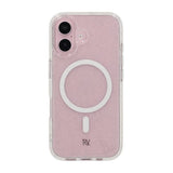 Rvelon iPhone 16 Cover Glitter MagSafe Hvid