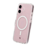 Rvelon iPhone 16 Cover Glitter MagSafe Hvid