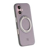 Rvelon iPhone 16 Cover Roterbar MagSafe Stativ Grå