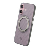 Rvelon iPhone 16 Cover Roterbar MagSafe Stativ Grå