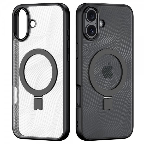 Dux Ducis iPhone 16 Cover Aimo Series MagSafe Kickstand Sort