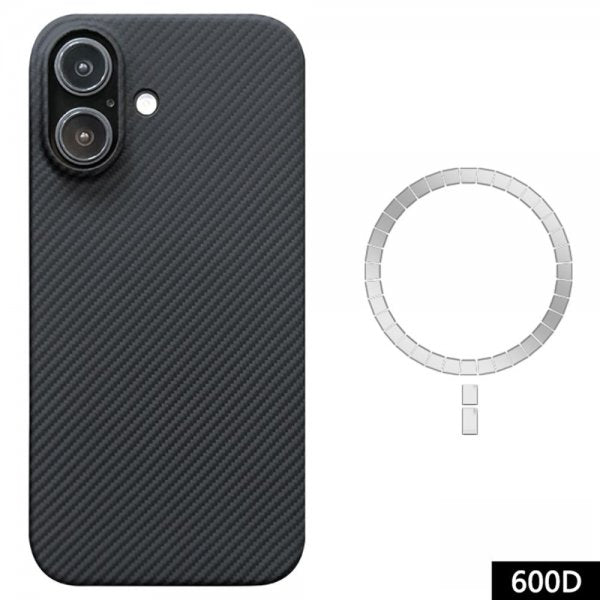 iPhone 16 Cover Aramidfiber MagSafe Sort