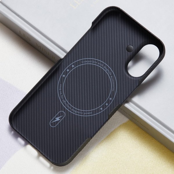 iPhone 16 Cover Aramidfiber MagSafe Sort