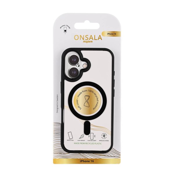 Onsala iPhone 16 Cover Bumper MagSeries Transparent Sort