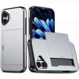 iPhone 16 Cover Card Slide Grå