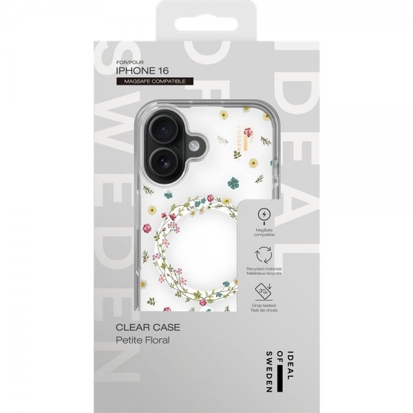 Ideal of Sweden iPhone 16 Cover Clear Case MagSafe Petite Floral