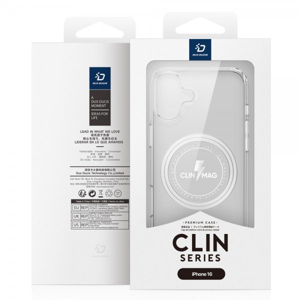 Dux Ducis iPhone 16 Cover Clin Series MagSafe Transparent