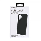 Celly iPhone 16 Cover CROMO Sort