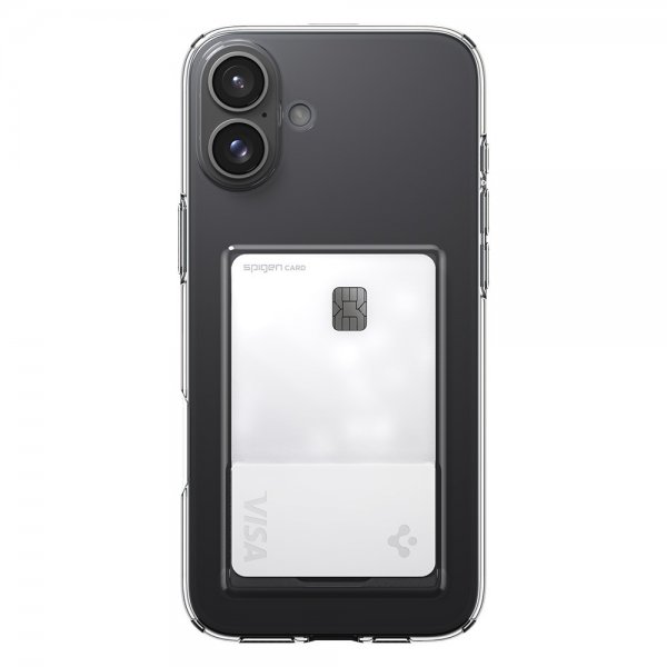 Spigen iPhone 16 Cover Crystal Slot Crystal Clear