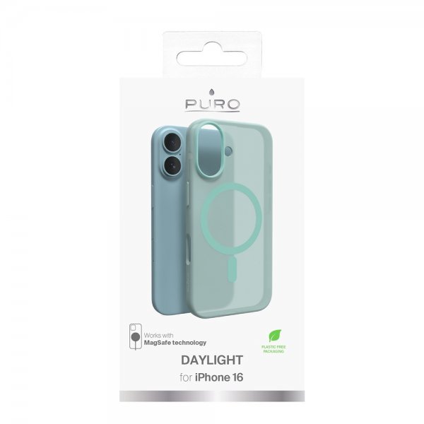 Puro iPhone 16 Cover Daylight MagSafe Grøn