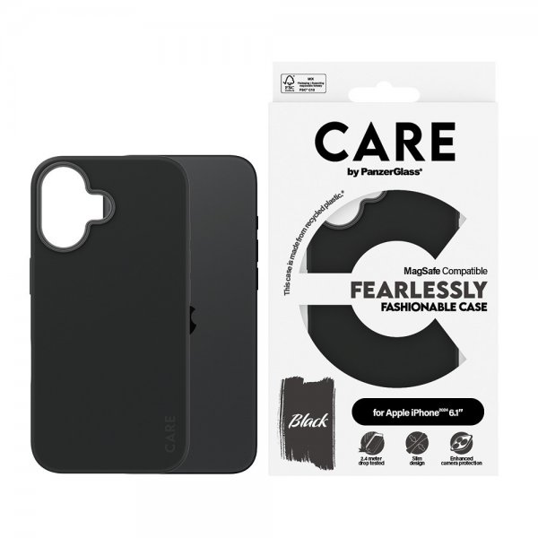 CARE by PanzerGlass iPhone 16 Cover Fashionable MagSafe Sort