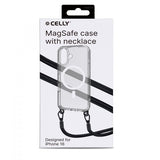 Celly iPhone 16 Cover Freedom Necklace MagSafe Transparent