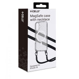 Celly iPhone 16 Cover Freedom Necklace MagSafe Transparent