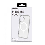 Celly iPhone 16 Cover GELSKINMAG MagSafe Transparent Hvid