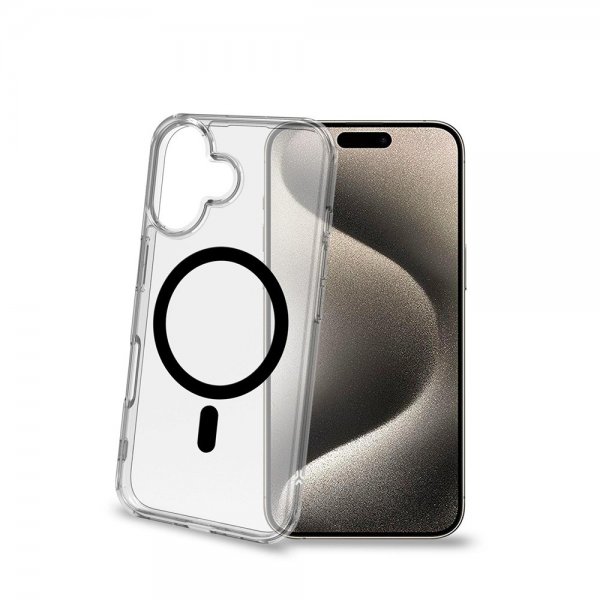 Celly iPhone 16 Cover GELSKINMAG Sort